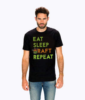Eat Sleep Draft Repeat Tee